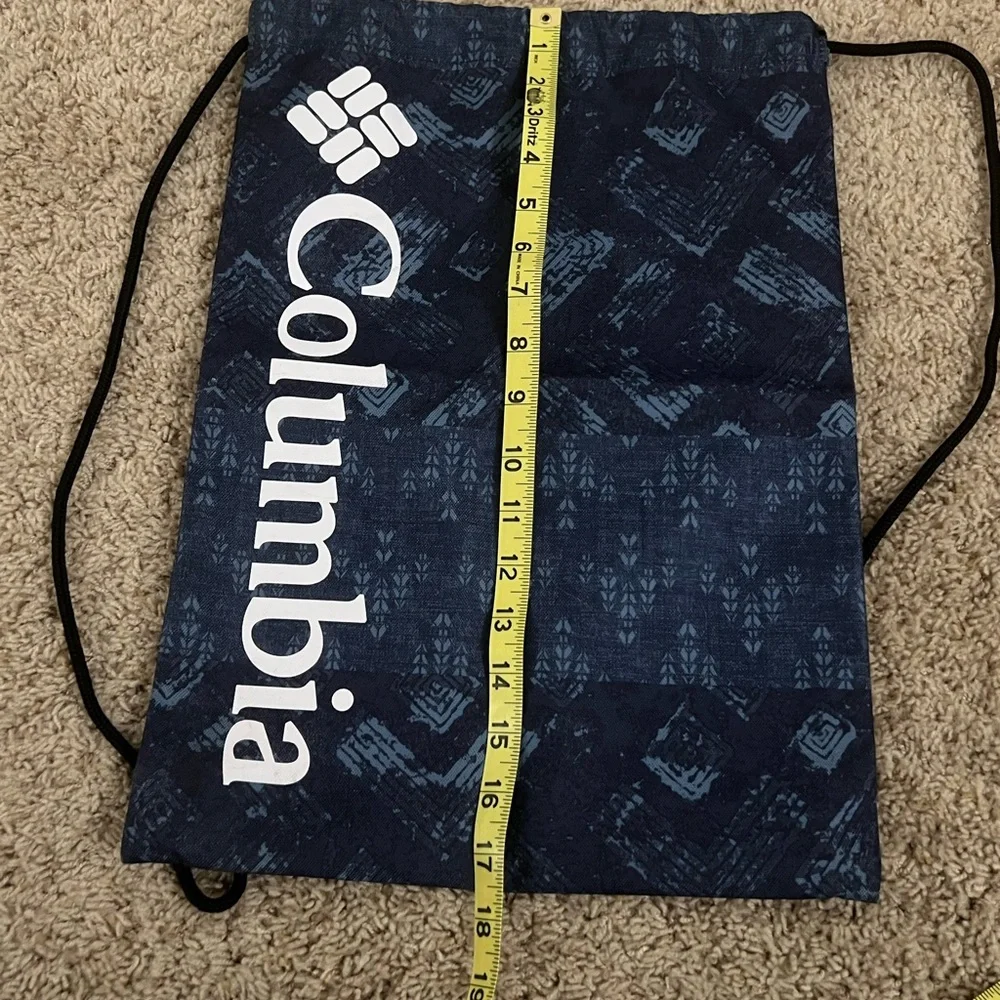 Columbia Navy Patterned Drawstring Backpack - Picture 4 of 4